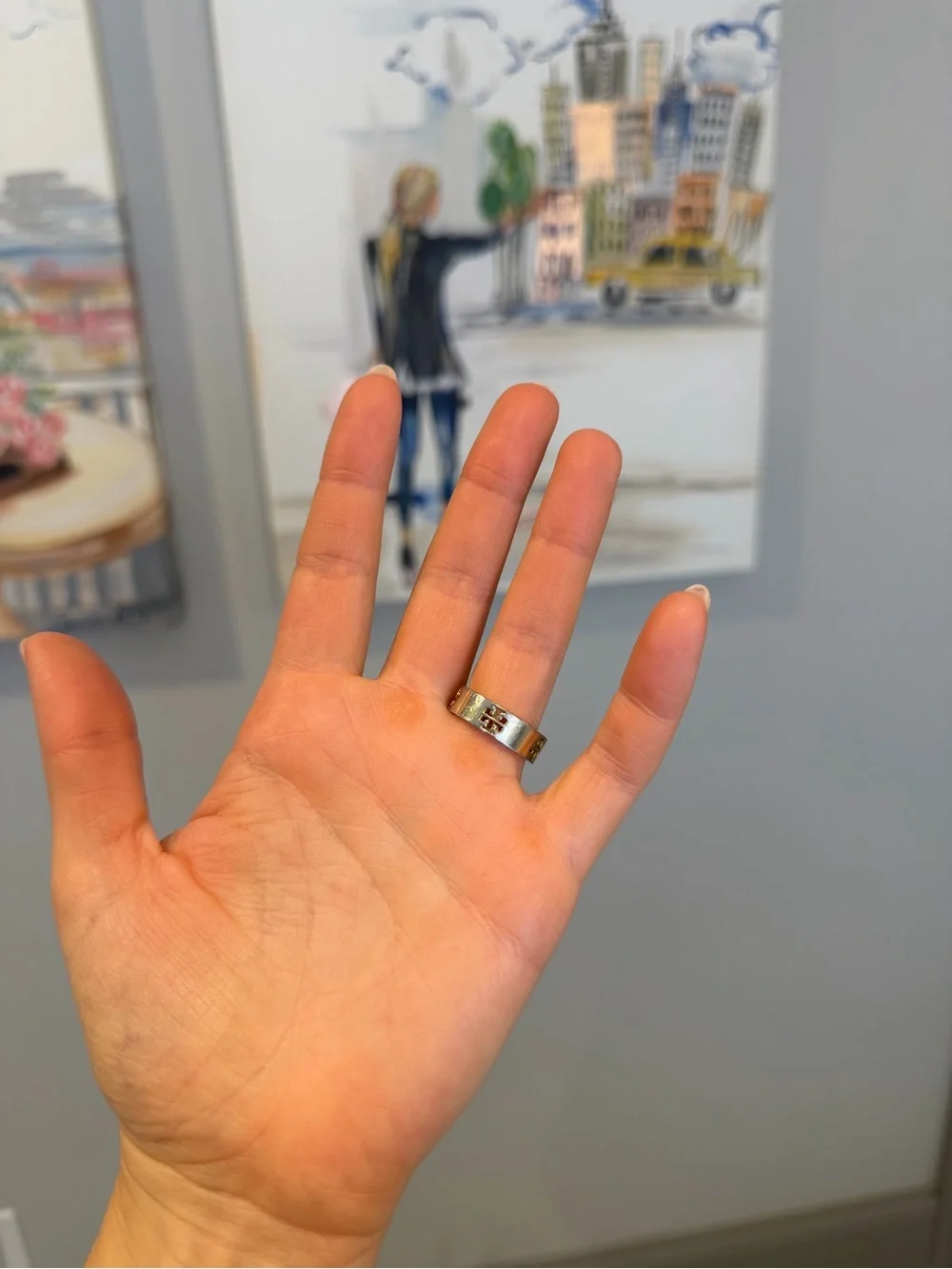 Tory Burch polished gold